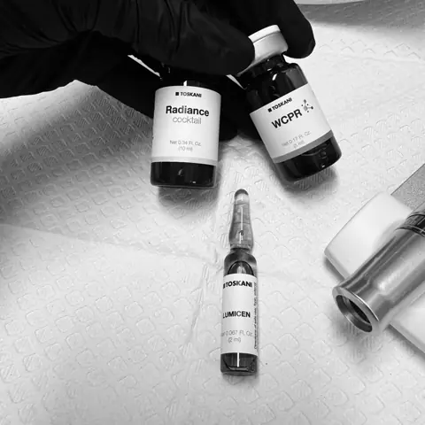 Toskani Med mesotherapy ampoules used in advanced skin protocols