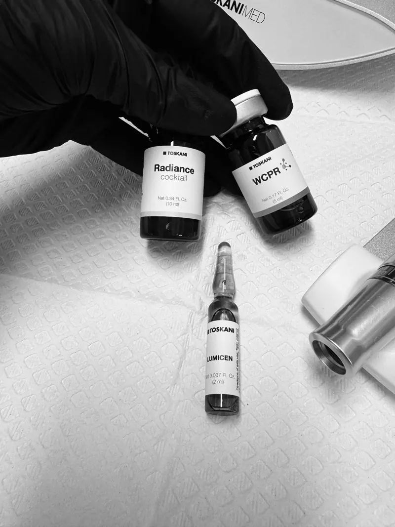 Toskani Med Radiance, WCPR and Lumicen mesotherapy ampoules